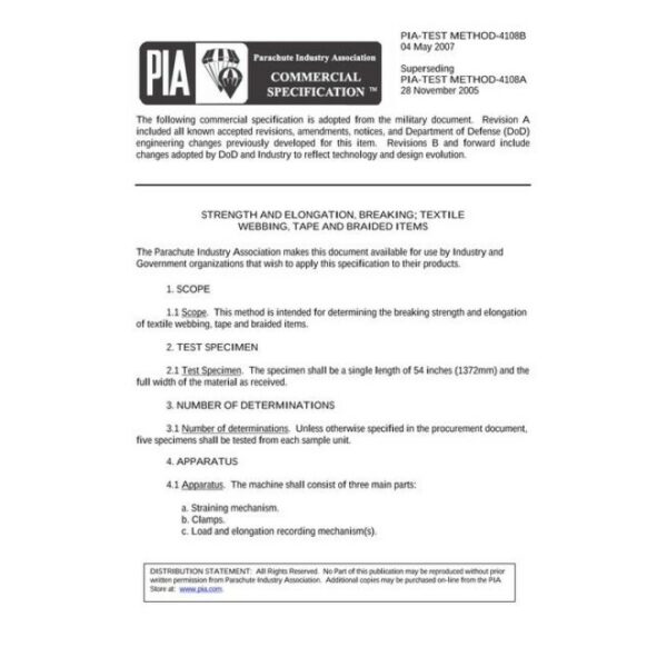 PIA PIA-TEST METHOD-4108B