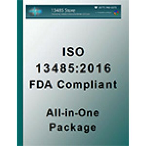 ISO 13485:2016 and FDA Compliant All-in-One Documentation and Training Package