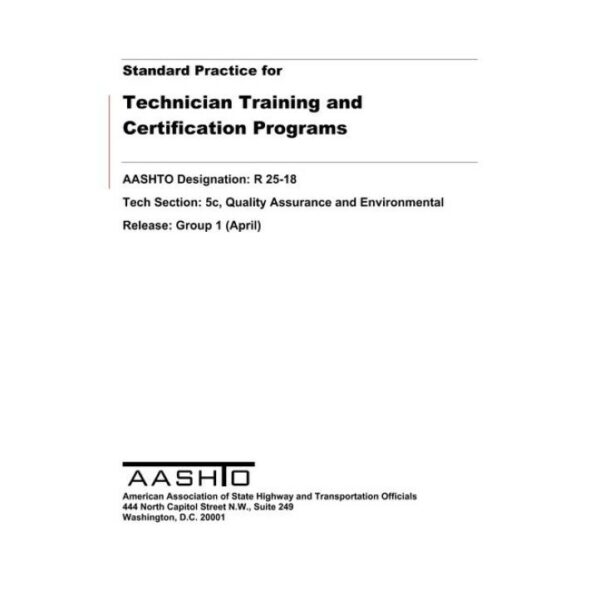 AASHTO R 25-18