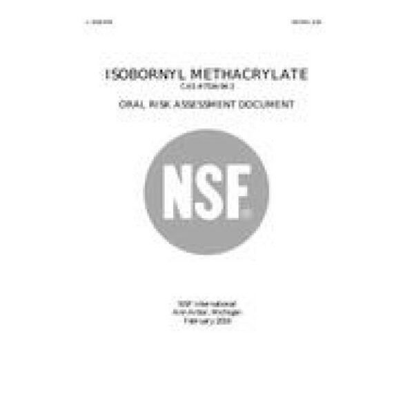 NSF ISOBORNYL METHACRYLATE CAS # 7534-94-3