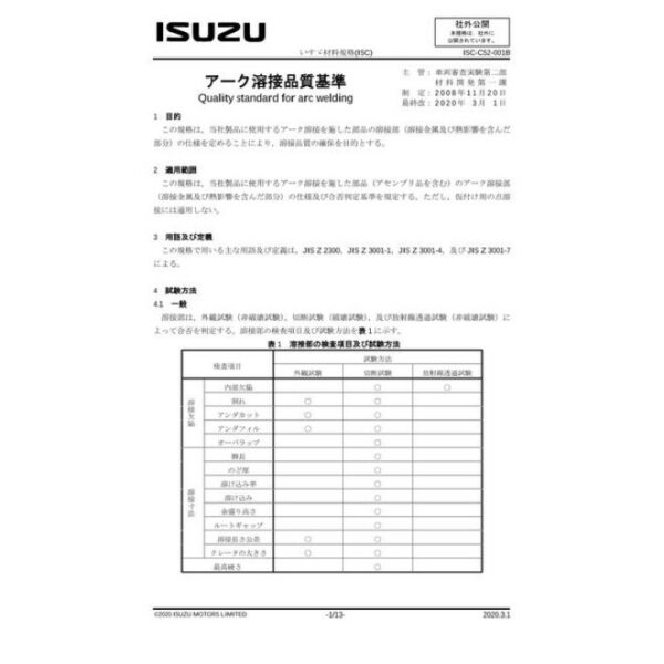 ISUZU ISC-C52-001B