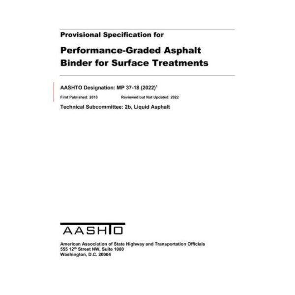 AASHTO MP 37-18 (2022)