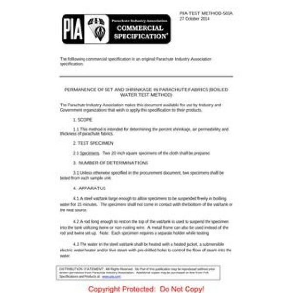 PIA PIA-TEST METHOD-503A