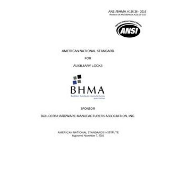 BHMA A156.36-2016