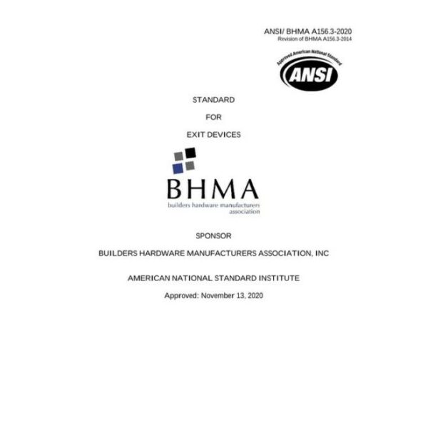 BHMA A156.3-2020