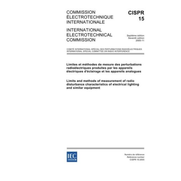 CISPR 15 Ed. 7.0 b:2005