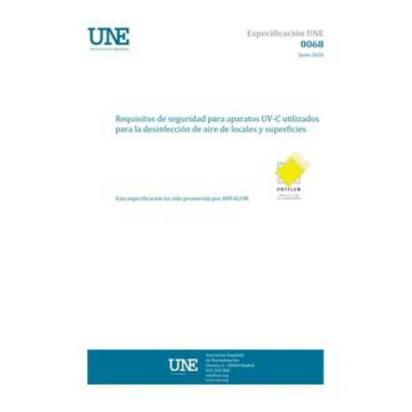 AENOR ESPECIFICACION UNE 0068