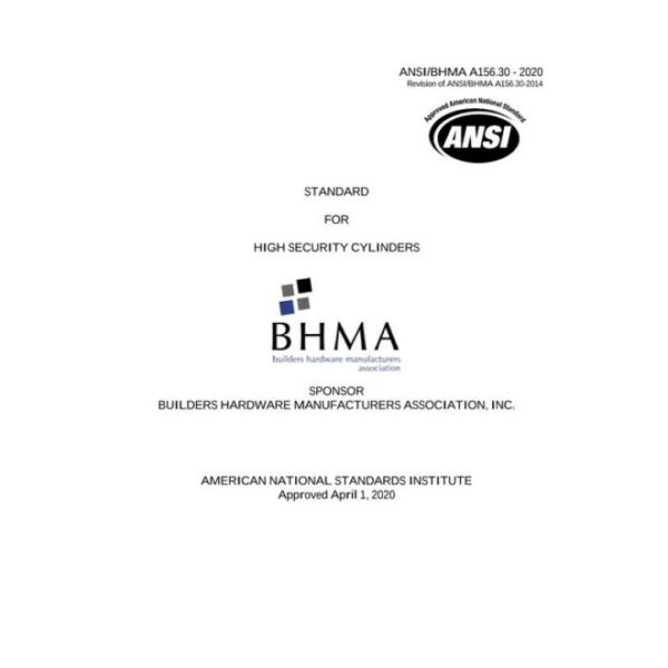 BHMA A156.30-2020