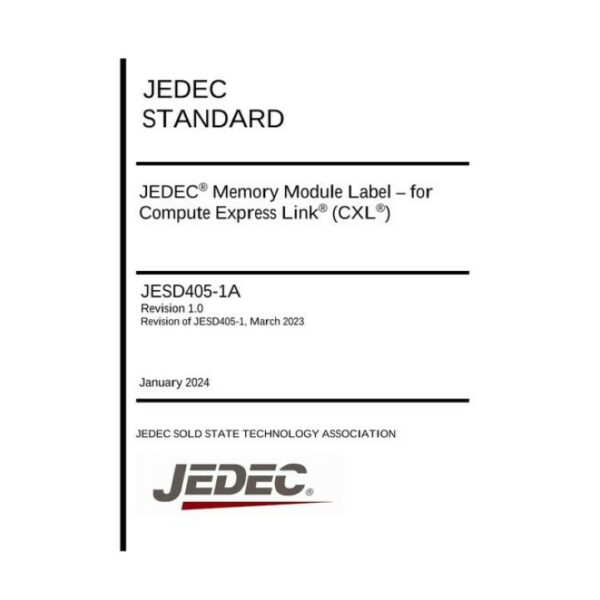 JEDEC JESD405-1A