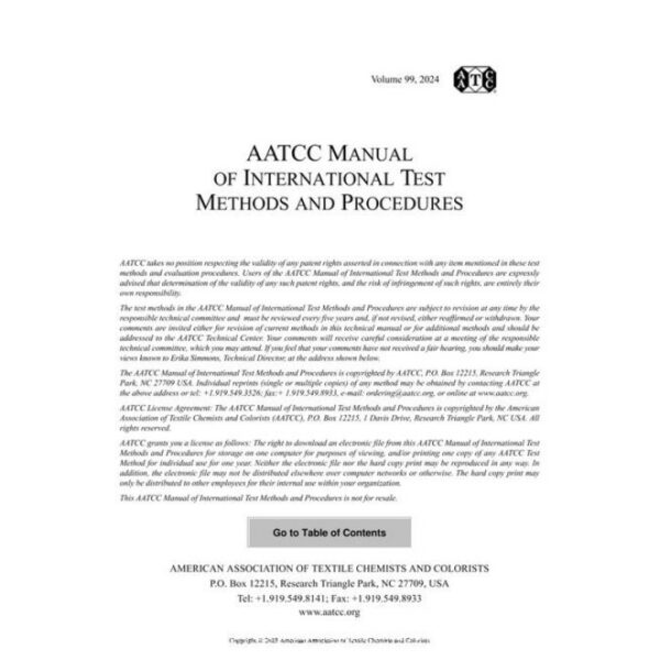 AATCC Technical Manual - 2024