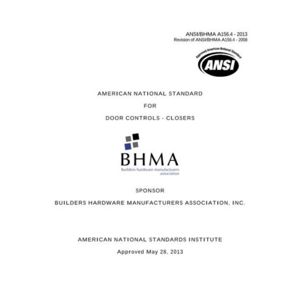 BHMA CONTROL THE DOOR