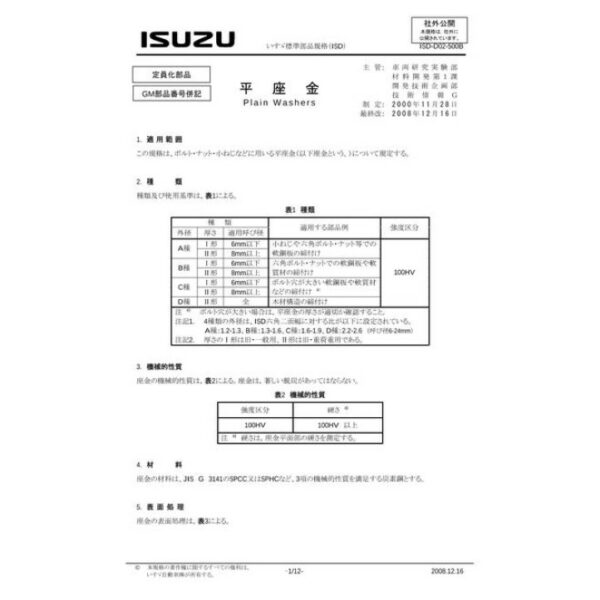 ISUZU ISD-D02-500B