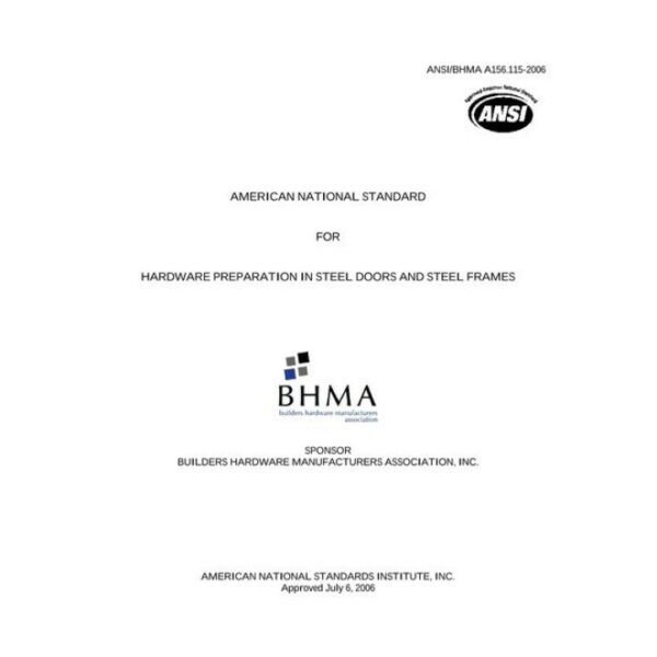 BHMA A156.115-2006