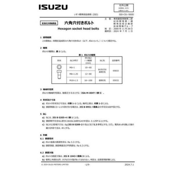 ISUZU ISD-C01-500D