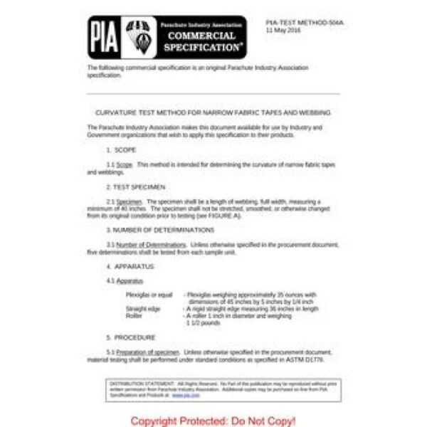 PIA PIA-TEST METHOD-504A