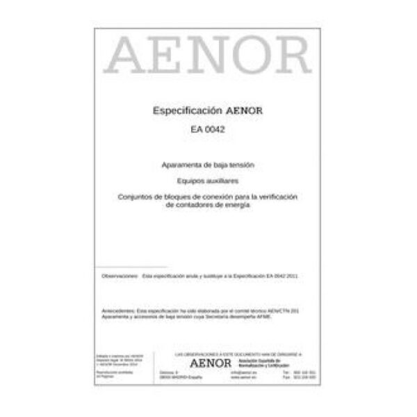 AENOR EA 0042