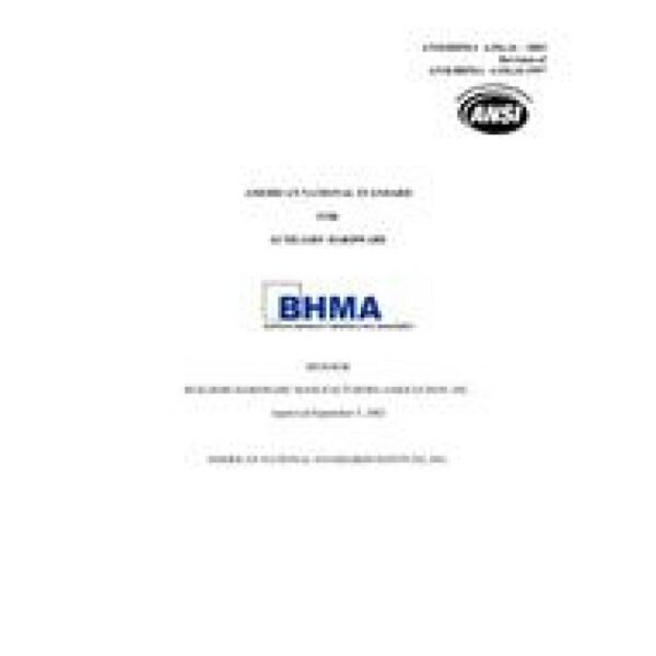 BHMA A156.16-2002