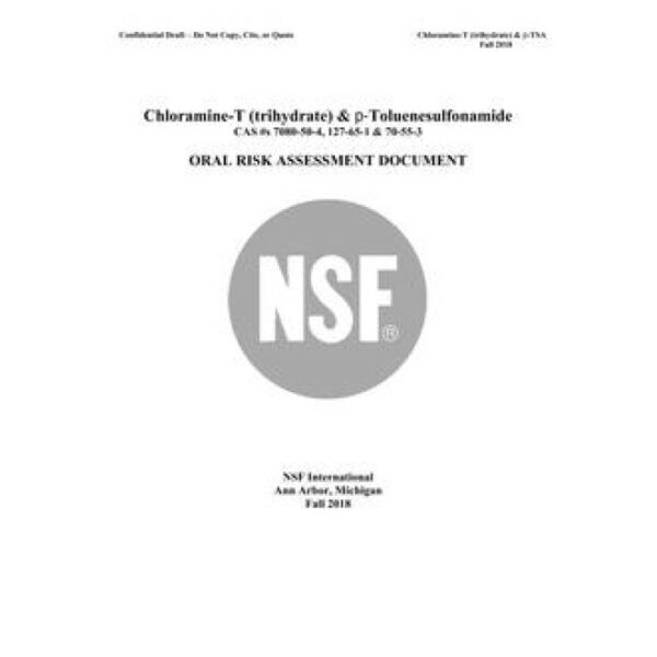 NSF Chloramine-T (trihydrate) &amp; p-Toluenesulfonamide - 2018