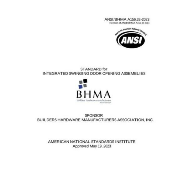 BHMA A156.32-2023