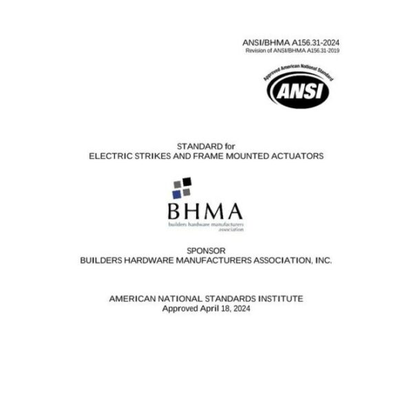 BHMA A156.31-2024