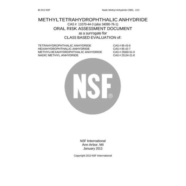 NSF Nadic Methyl Anhydride - 2013