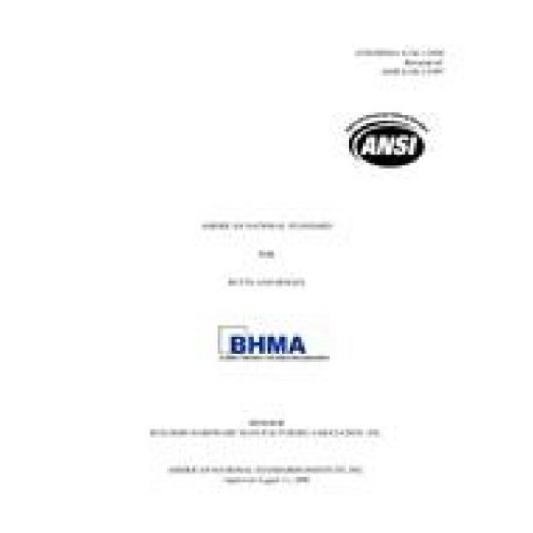 BHMA A156.1-2000