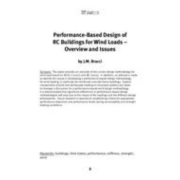 Performance-Based Design of Concrete Building for Wind Loads