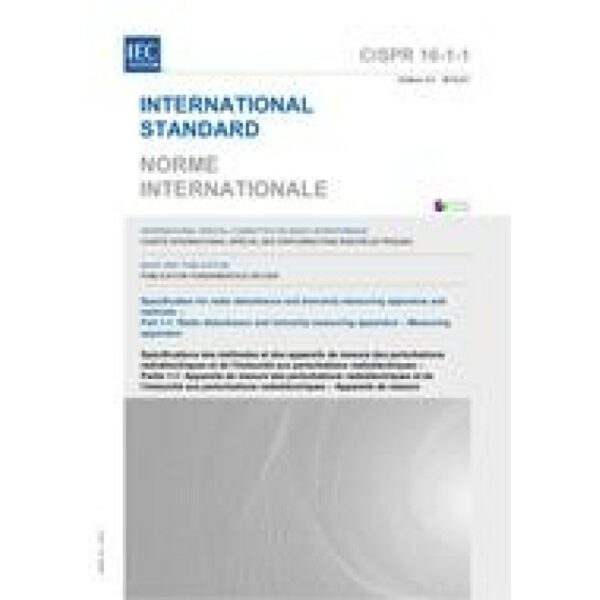 CISPR 16-1-1 Ed. 3.0 b:2010