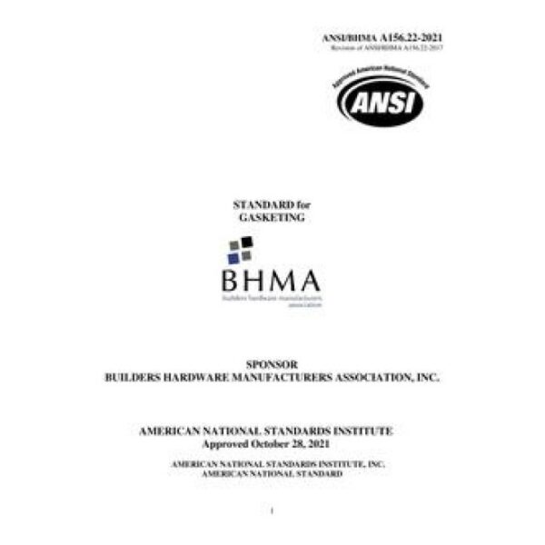 BHMA A156.22-2021