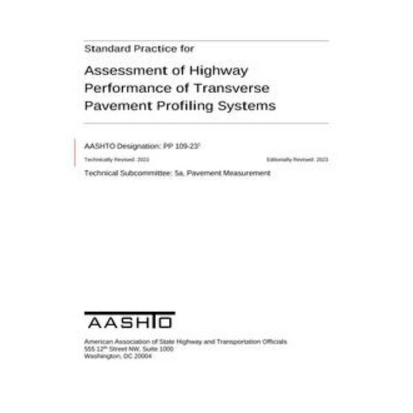 AASHTO PP 109-23