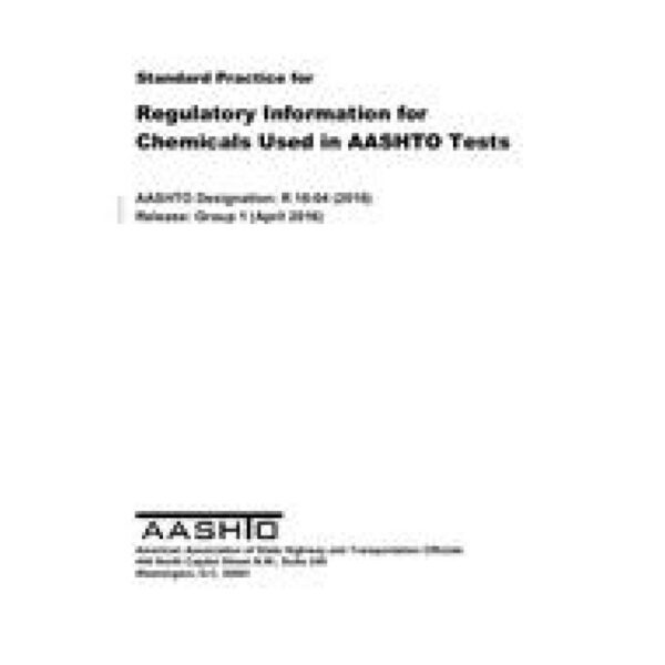 AASHTO R 16-04 (2016)