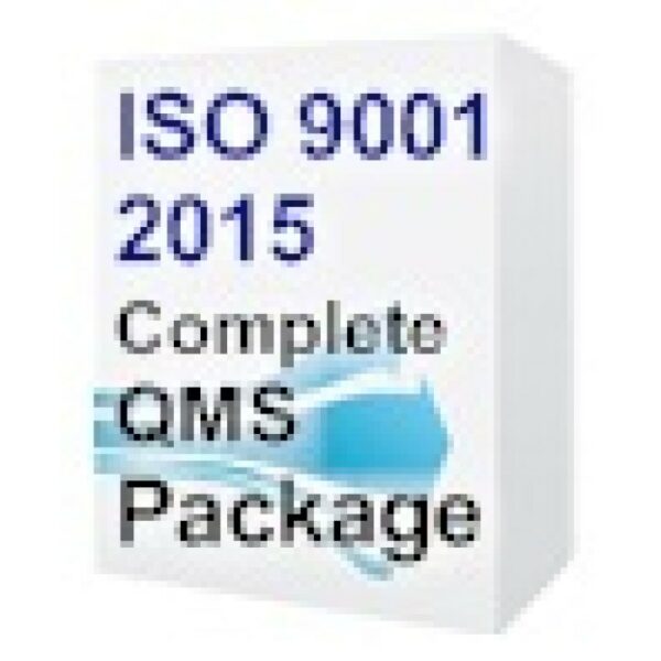 ISO 9001:2015 Quality Manual and Procedures Package