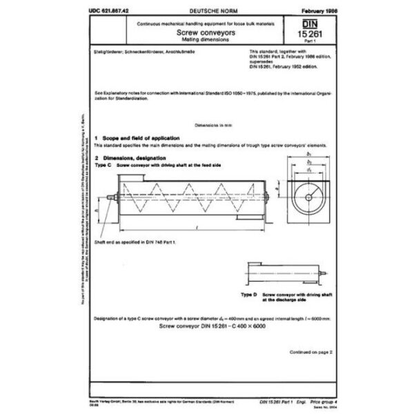 DIN 15261-1