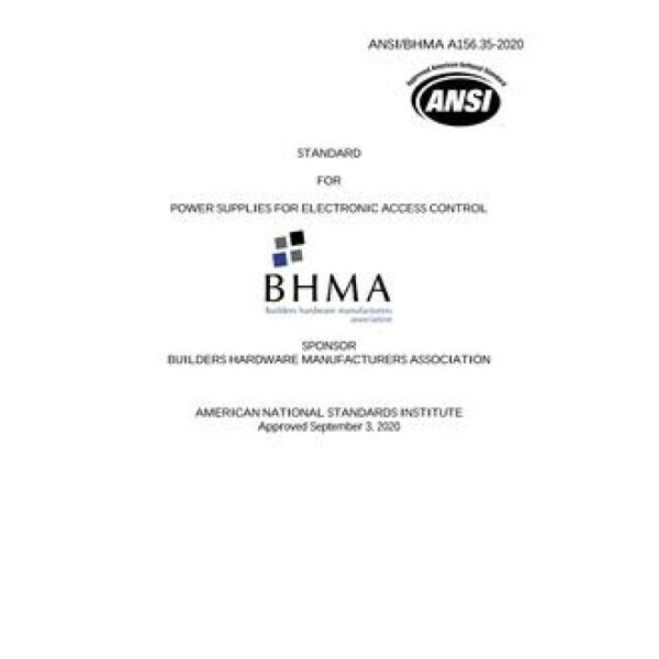 BHMA A156.35-2020