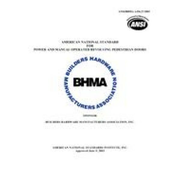 BHMA A156.27-2003