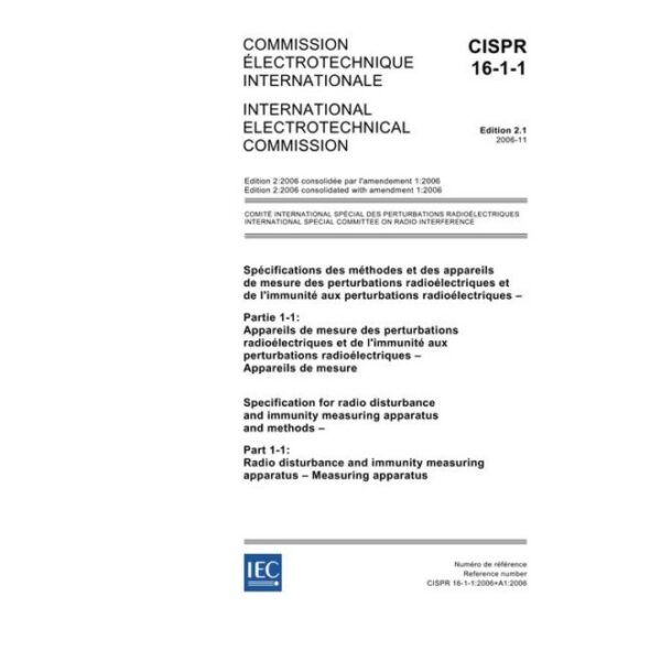 CISPR 16-1-1 Ed. 2.1 b:2006