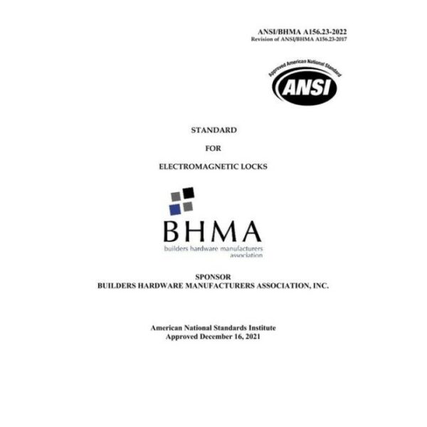 BHMA A156.23-2022