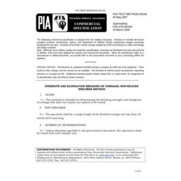 PIA PIA-TEST METHOD-6016A