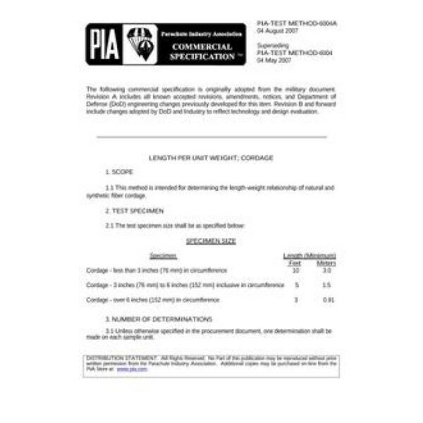 PIA PIA-TEST METHOD-6004A