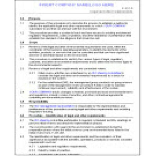 ISO 14001:2015 Procedures Package