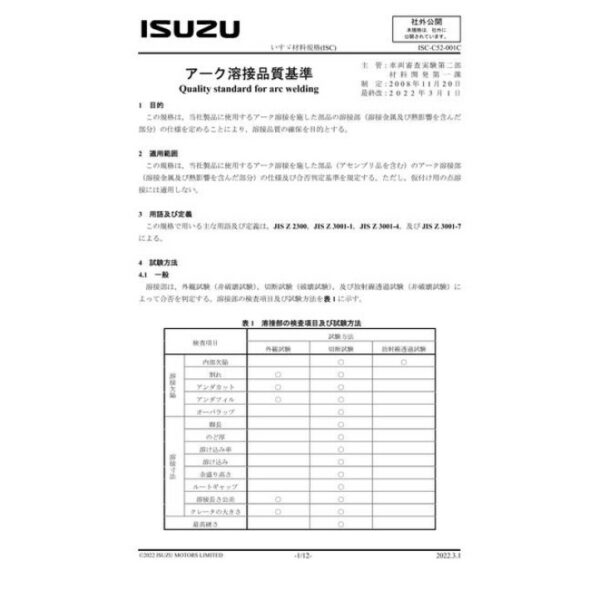 ISUZU ISC-C52-001C