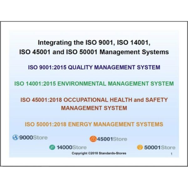 IMS Integrated PowerPoint Presentation ISO 9001:2015 + ISO 14001:2015 + ISO 45001:2018 + ISO 50001:2018