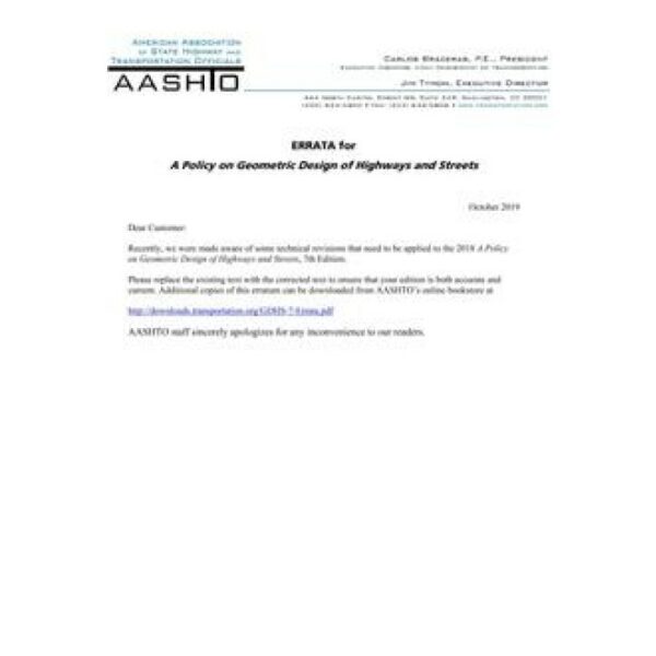 AASHTO Green Book (GDHS-7)