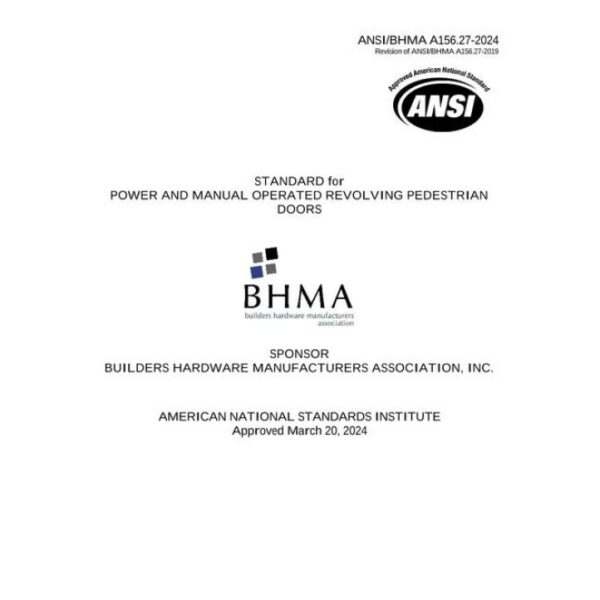 BHMA A156.27-2024