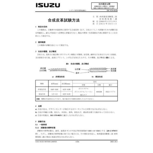 ISUZU ISC-F29-001B