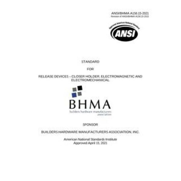 BHMA A156.15-2021