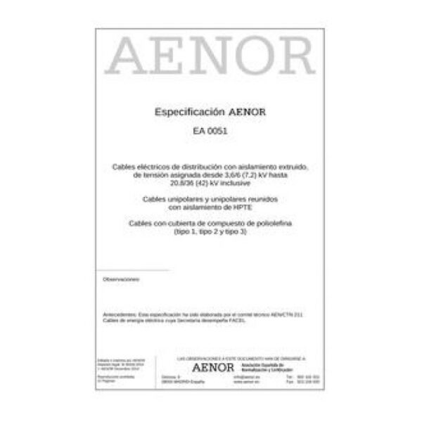 AENOR EA 0051