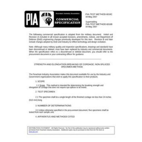 PIA PIA-TEST METHOD-6016C