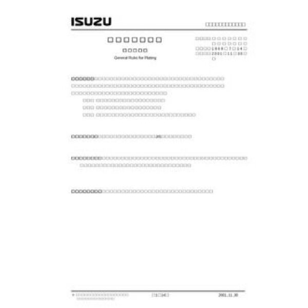 ISUZU ISC-B00-001A