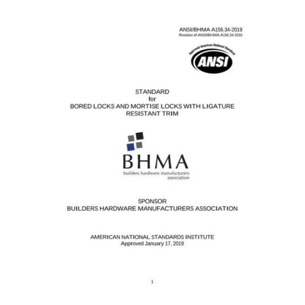 BHMA A156.34-2019